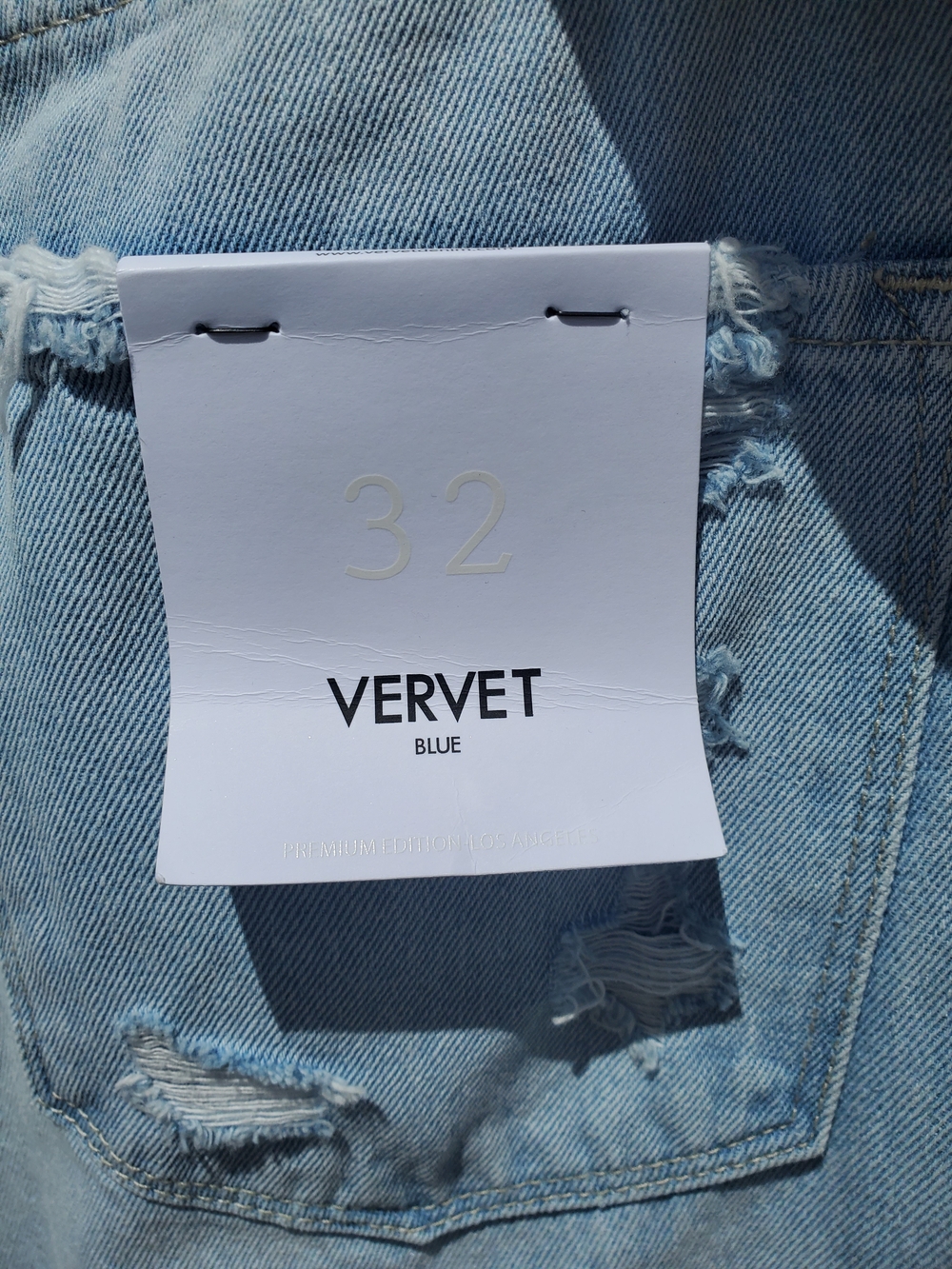 Light Blue Distressed Wide Leg Jeans - Women - Picture 3 of 7